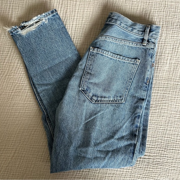 Agolde Riley High Rise Straight Crop - Picture 3 of 6